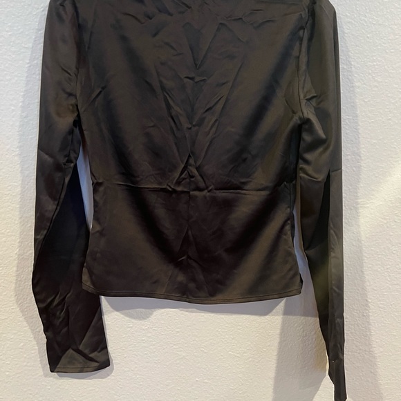 Women Tango Satin Long Sleeve Top - Picture 2 of 3